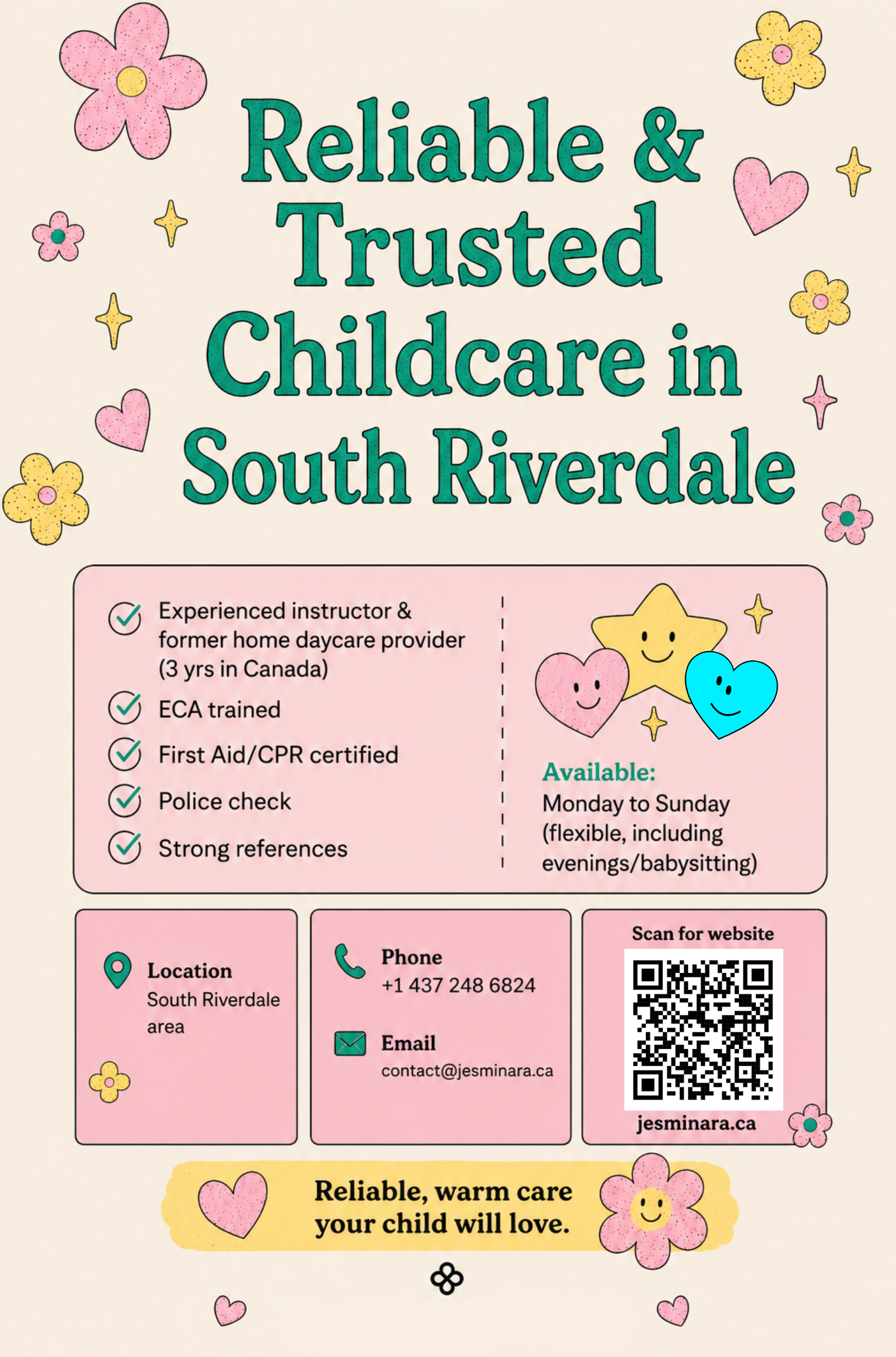 Jesmin Ara Babysitting Poster